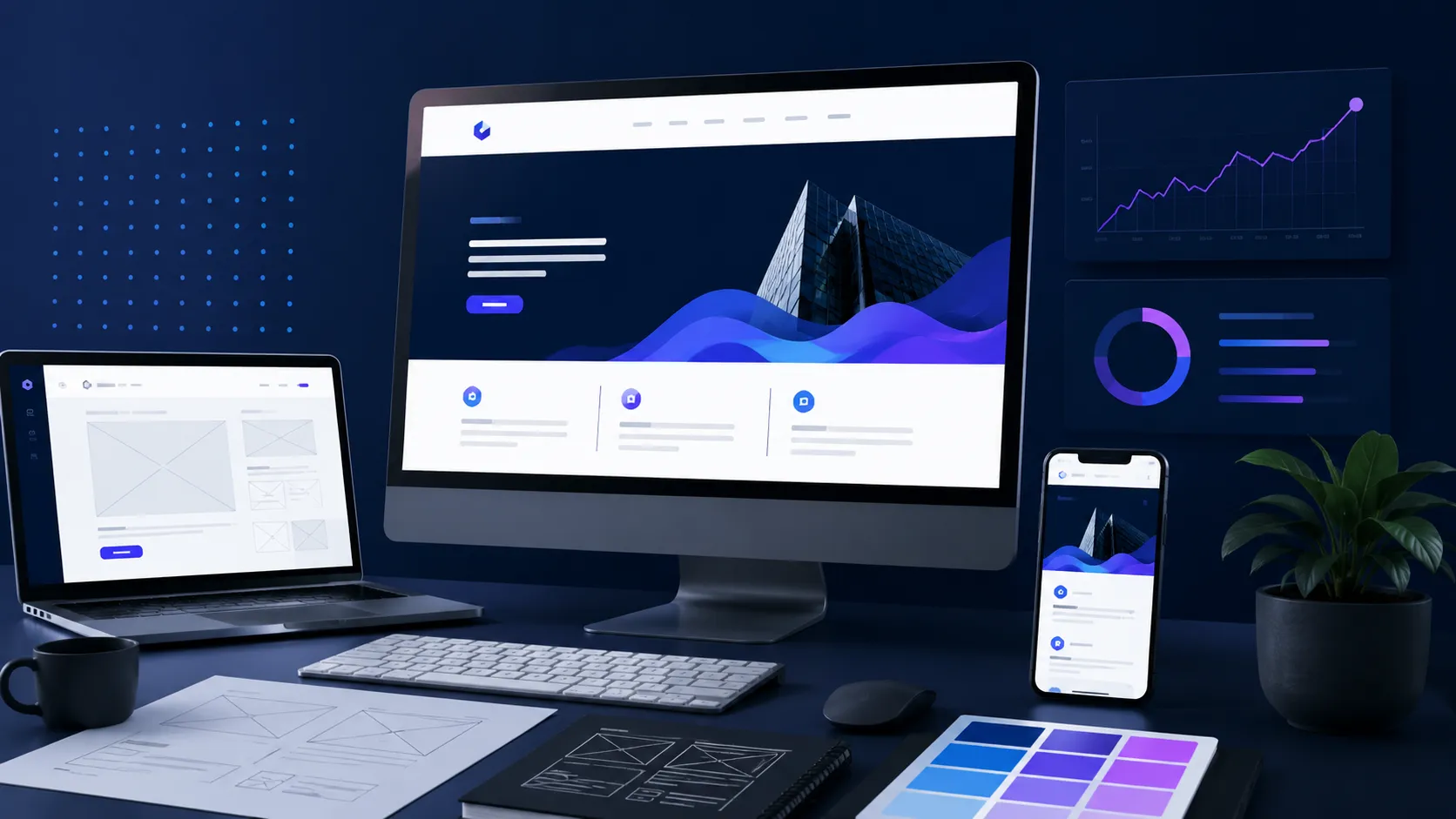 Modern small business website design